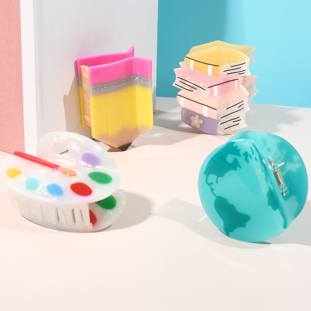 Acetate Hair Clip - Handmade Resin Pigment Design