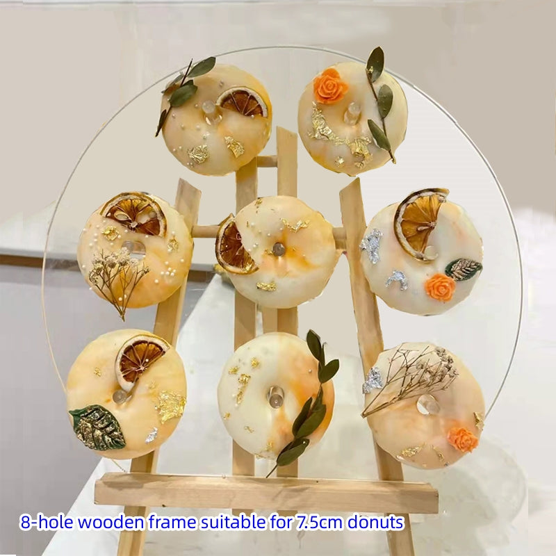Wooden Donut Display Stand for Weddings and Parties Multiple Sizes