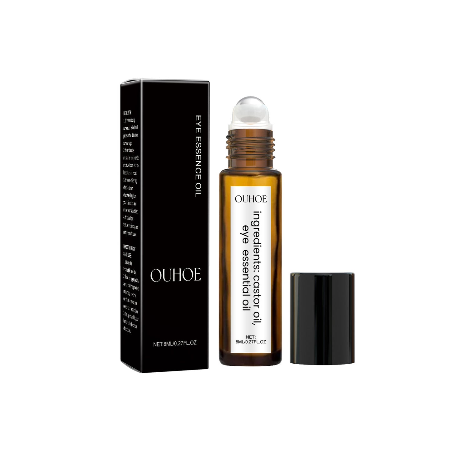 Castor Oil Eye Roller for Dark Circles, Fine Lines & Eye Skin Firming