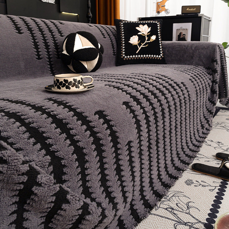 Luxury Winter Sofa Cover - Soft Fleece Dust Protector for 180x180cm & 180x380cm Sofas