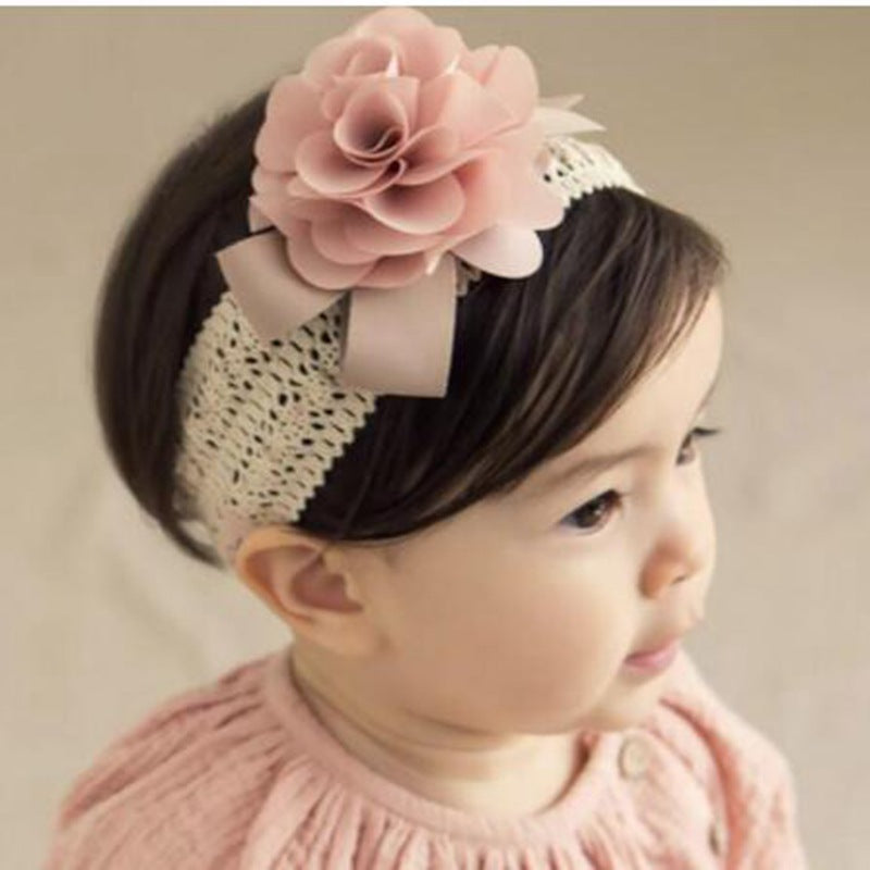 Wide Flower Hair Band - Colorful Plaid Bow Headband for Women