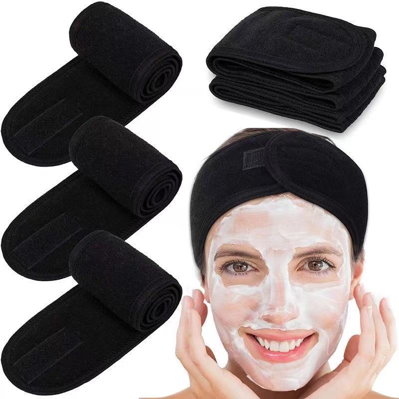 Velcro Sports Face Wash Headband Double Layer Makeup Headband