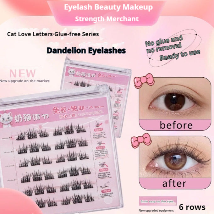 Self-Adhesive False Eyelashes - High-Quality Soft Eye Makeup Lashes
