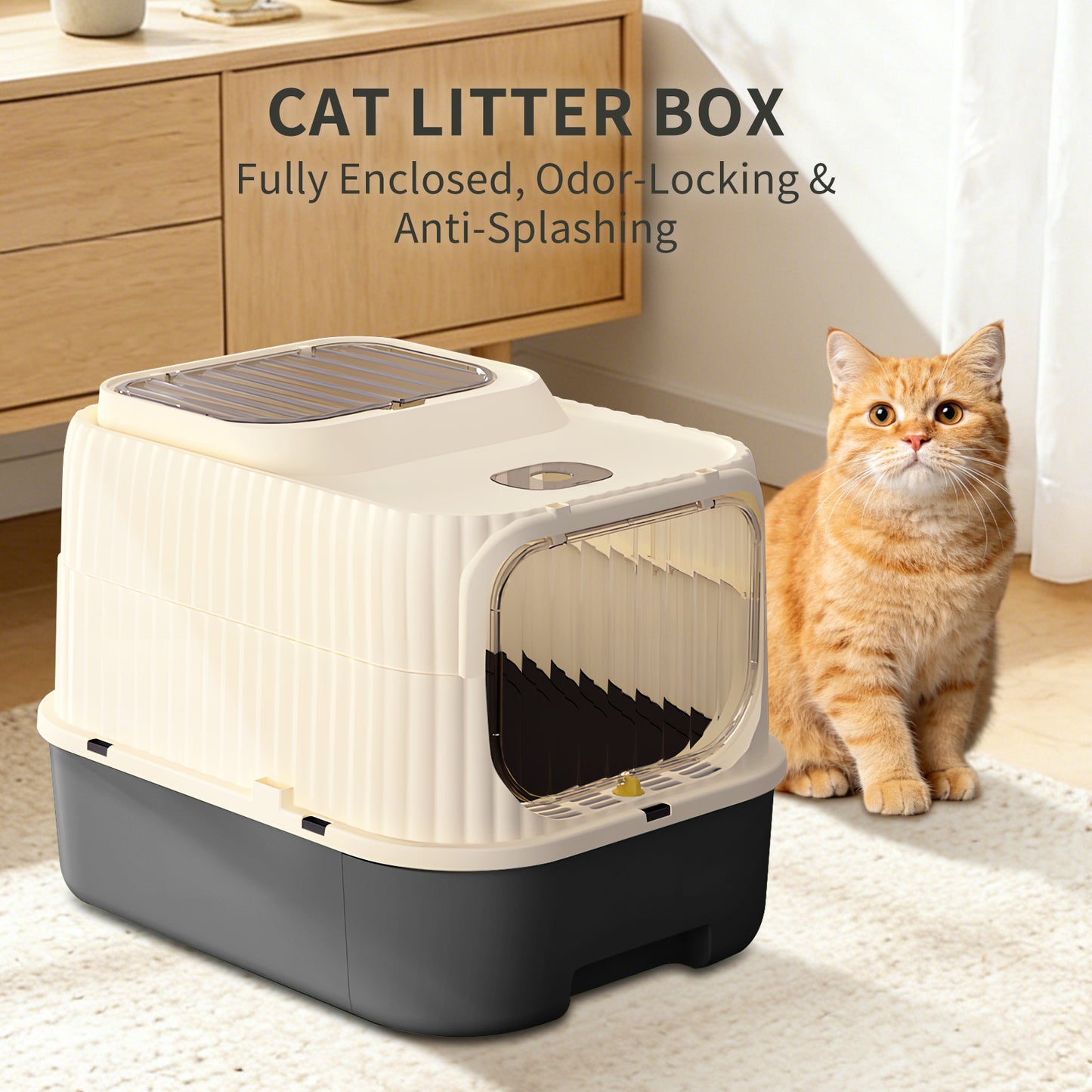 Cruiser Litter Box - Self Pickup Pet Furniture for Cats and Small Animals