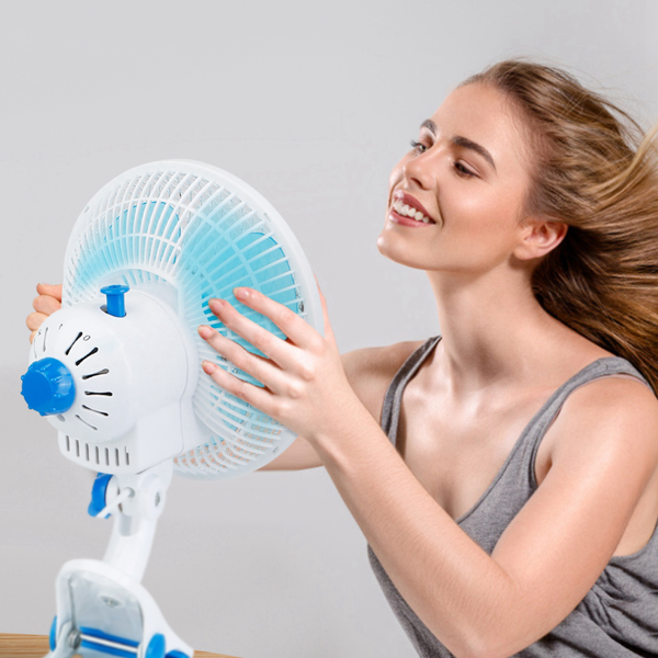3-in-1 Clip-On Fan - Quiet Mini Desk Fan with Oscillation & 2 Speeds