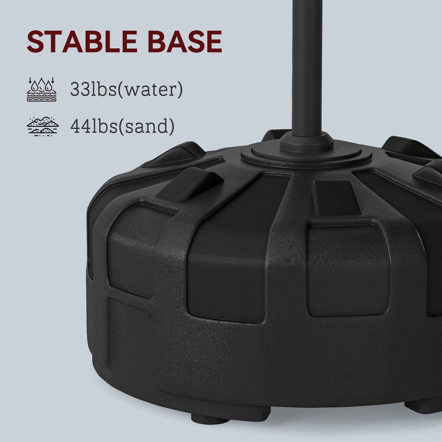 Adjustable Height Boxing Bag with Stand & Target Arms - Black
