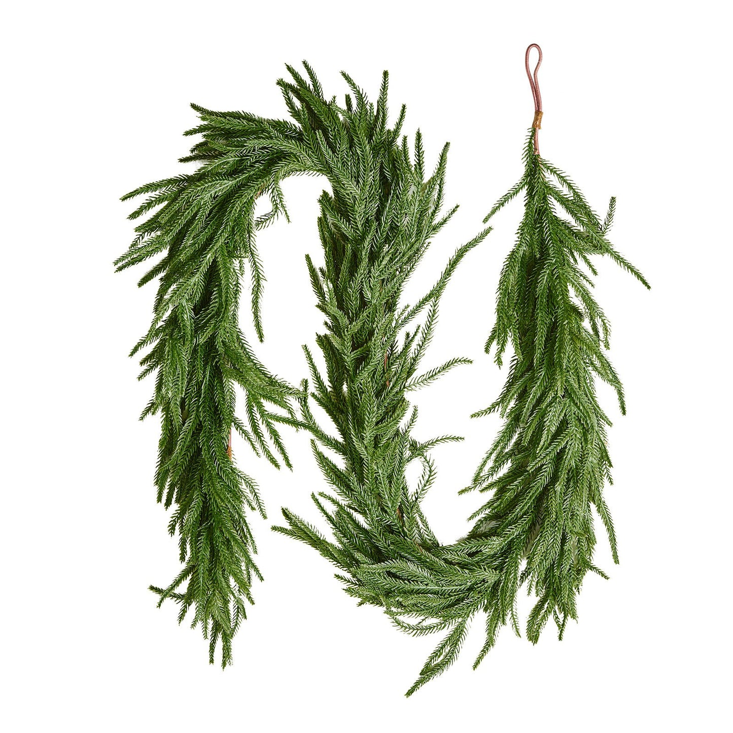 6Ft Artificial Norfolk Christmas Garland Green Holiday Decor for Fireplace