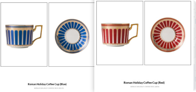 Ceramic Tea Cup & Saucer Set - Floral & Light Luxury Design, 201-300ml Capacity