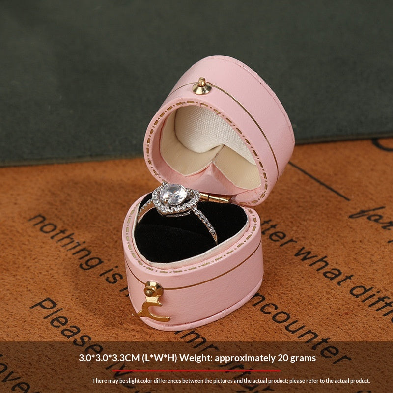 European-Style Multi-Shape Vintage Ring Storage Box Set - Jewelry Organizer