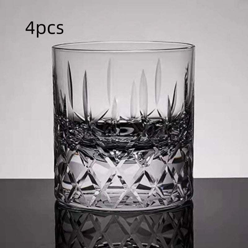 Wine Knot Handmade Carved Crystal Glass Drinkware - Multiple Variants