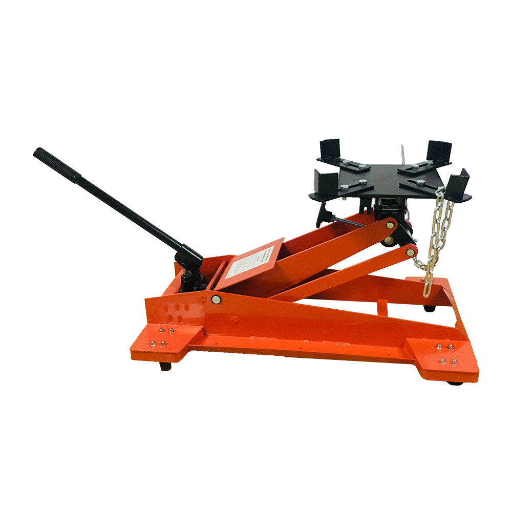Hydraulic Transmission Jack 0.5 Ton Low Profile Steel Heavy Duty Tool - Red