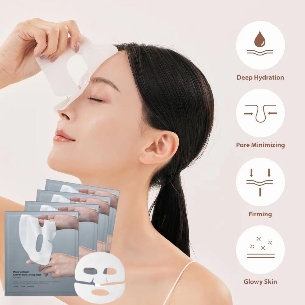 Deep Collagen Anti-Wrinkle Facial Mask - Hydrating & Firming Skin Care