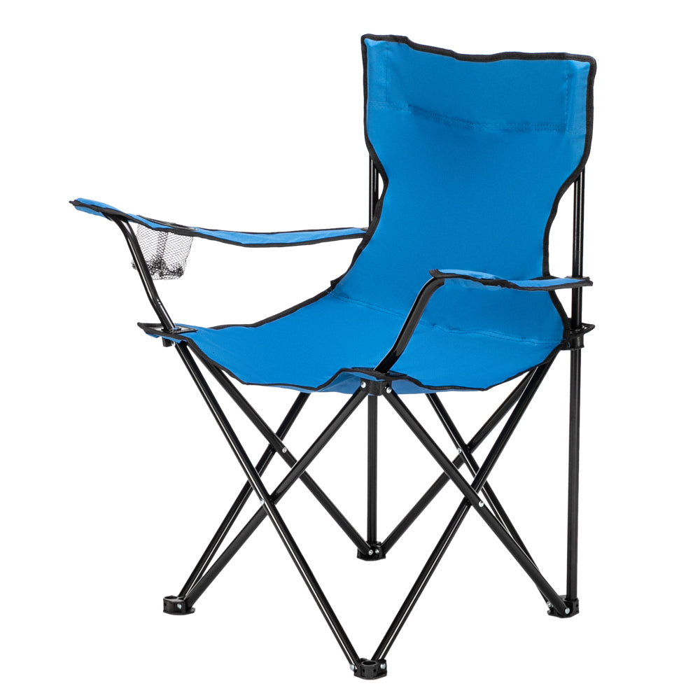 Blue Camping Chair - Foldable & Portable Outdoor Seat