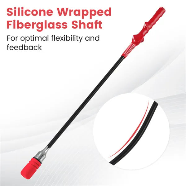 Golf Swing Stick - Portable Fiberglass Training Tool for Grip & Accuracy