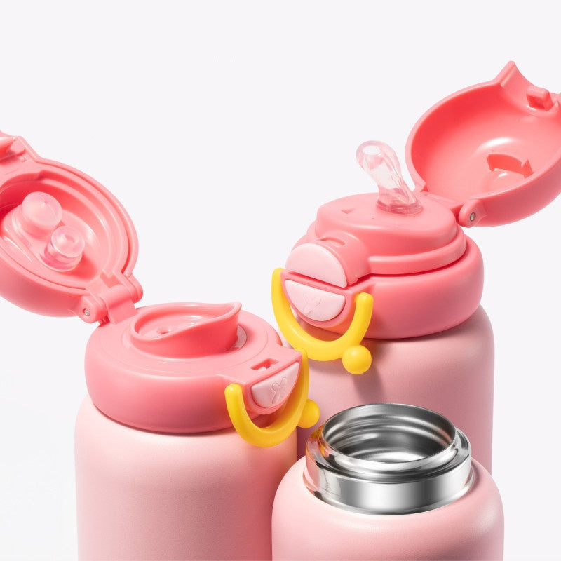 Portable Water Bottle with Straw - School, Travel & Outdoor Use