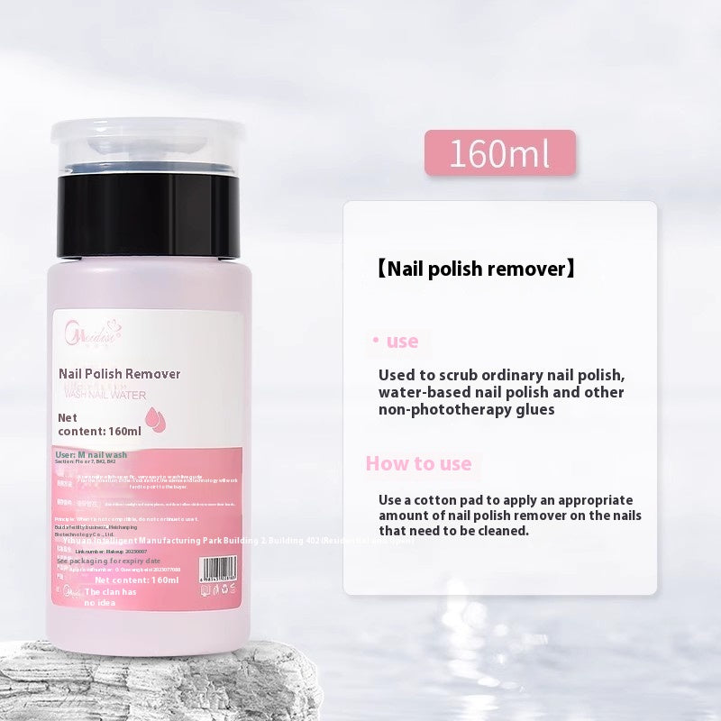 Nail Art Press Bottle Cleaning Solution for Nail Removal & Care - 1000ml