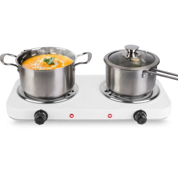 2000W Portable Double Burner Electric Hot Plate Stove for Kitchen & RV
