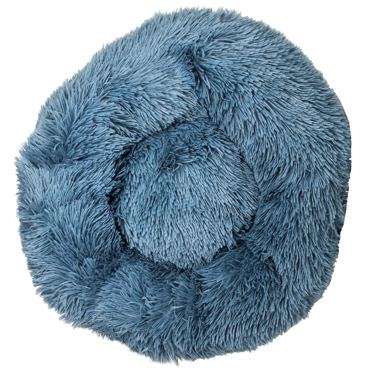 Premium Plush Round Dog Bed - Soft Cozy Pet Bed with Raised Edge