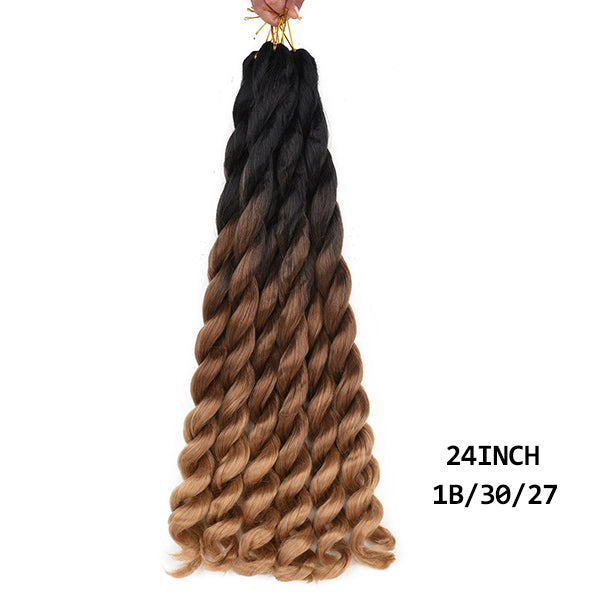 Big Curly Dirty Braid Crochet Wig - 22 inches