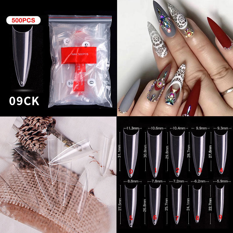 French Pointed Non-Marking Ballet Nail Art Tools - Transparent