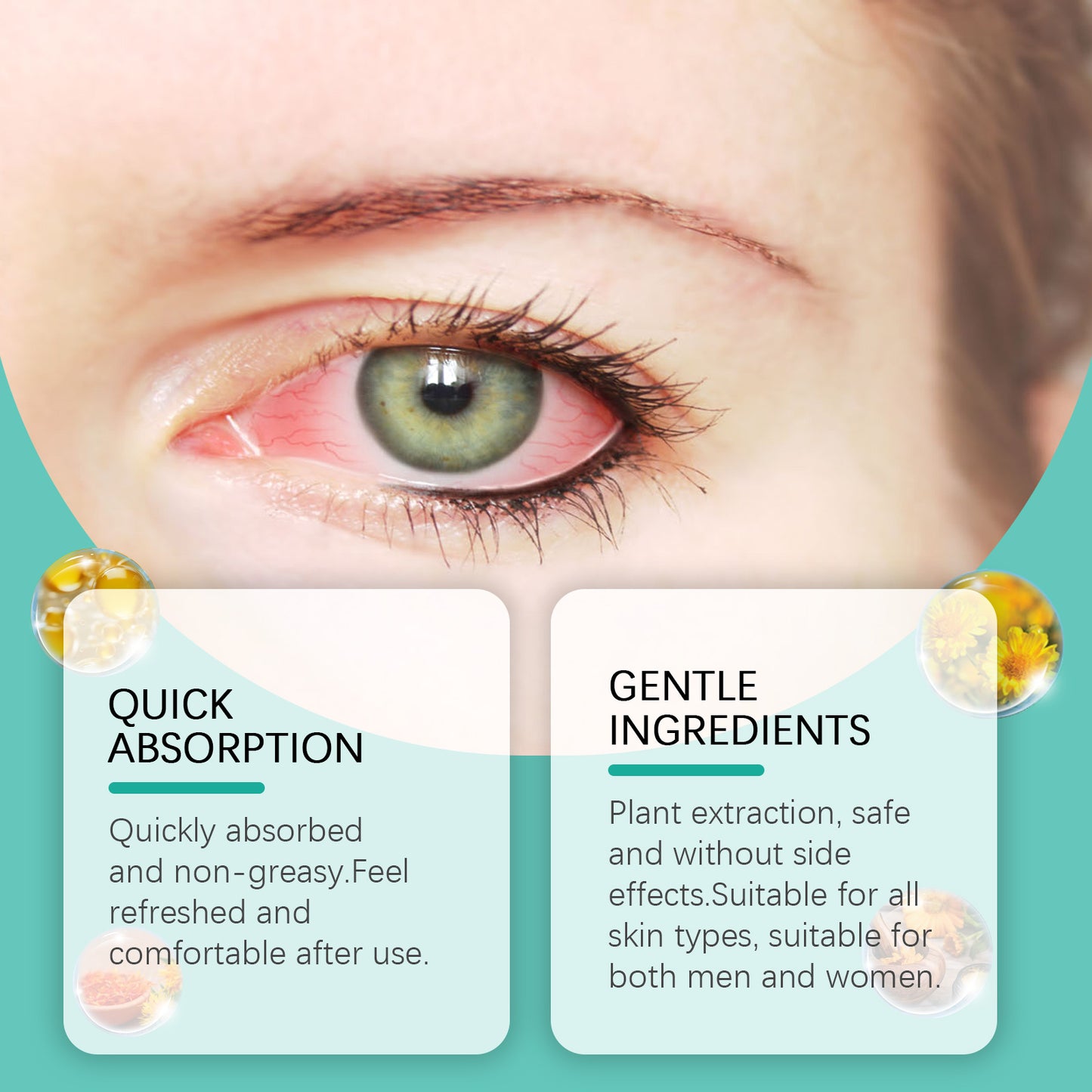 Soothing Eye Care Roller with Hyaluronic Acid - 10ml