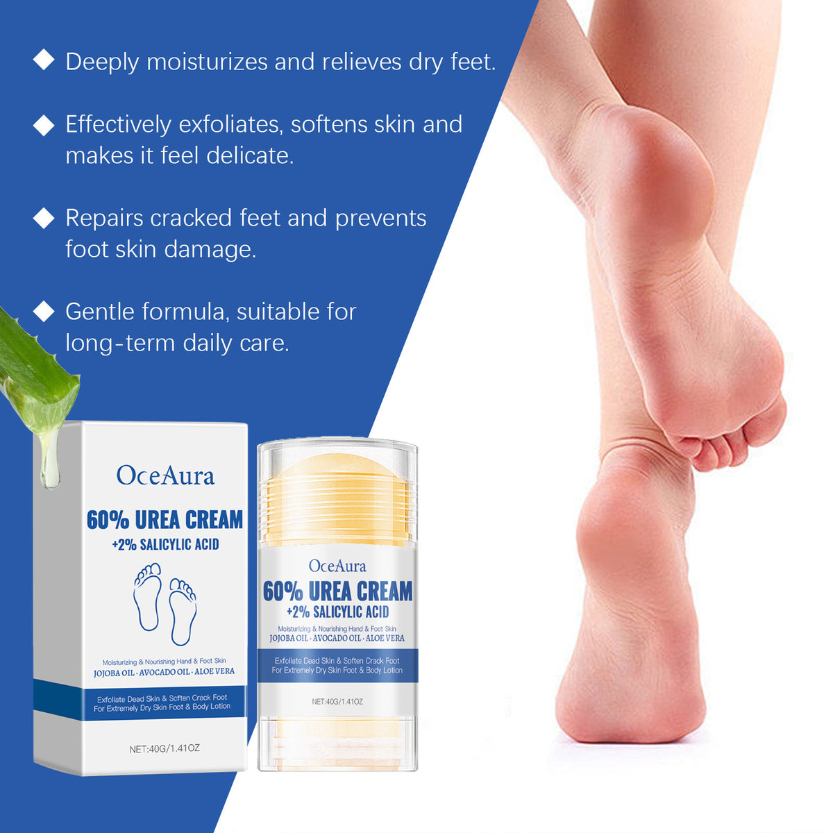 Moisturizing Foot Cream - Hydrating & Crack-Healing