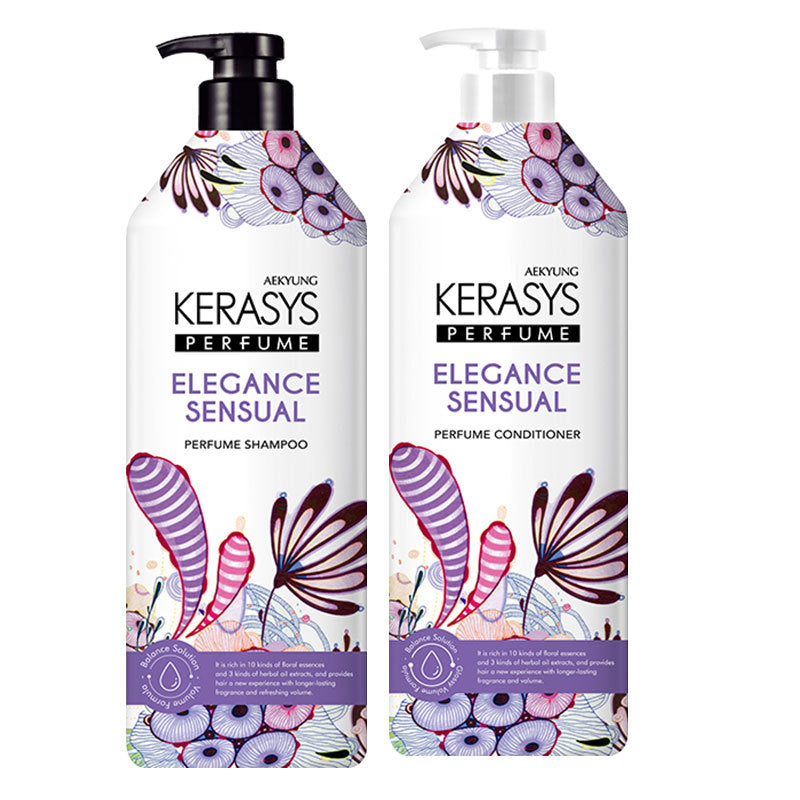 Luxury 600ml Purple Shampoo and Conditioner Set for Hair Care & Fragrance