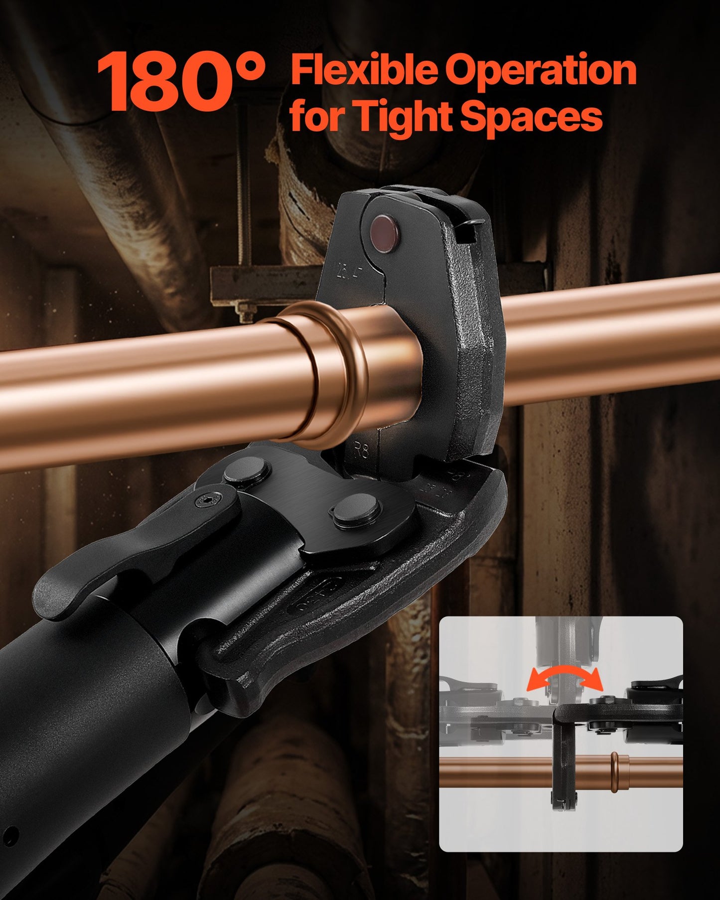 Press Actuator For Compact Series Tools, Compatible With 1/2", 3/4",