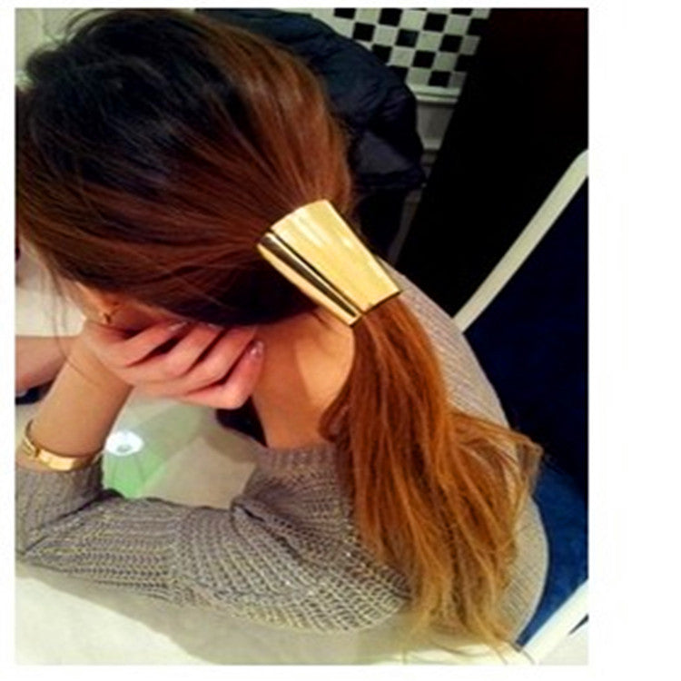 Women's Metal Hair Band - Geometric Design