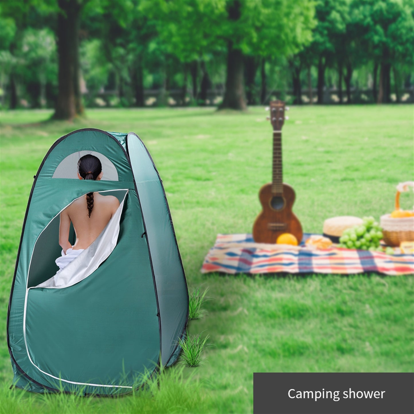Portable Privacy Shelter Tent - Army Green Changing Tent