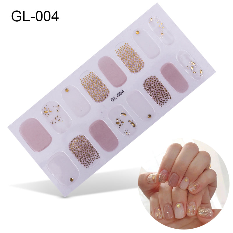 Laser Letters Nail Stickers Color Oil Film for Nail Art - Multiple Styles