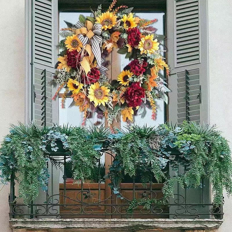 Sunflower Plant Garland Decoration for Home & Garden