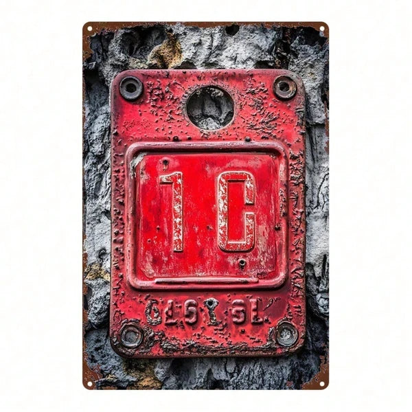 Metal Tin Sign Wall Decoration - 20 cm x 20 cm