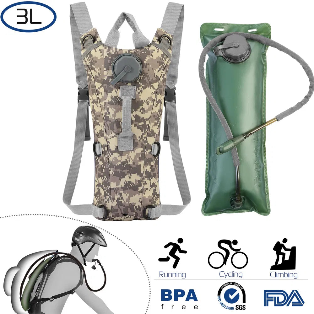 3L Tactical Hydration Pack with Adjustable Straps