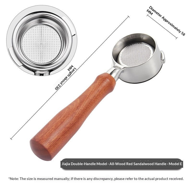 Italian-Style Coffee Machine Portafilter Bottomless Filter for Espresso