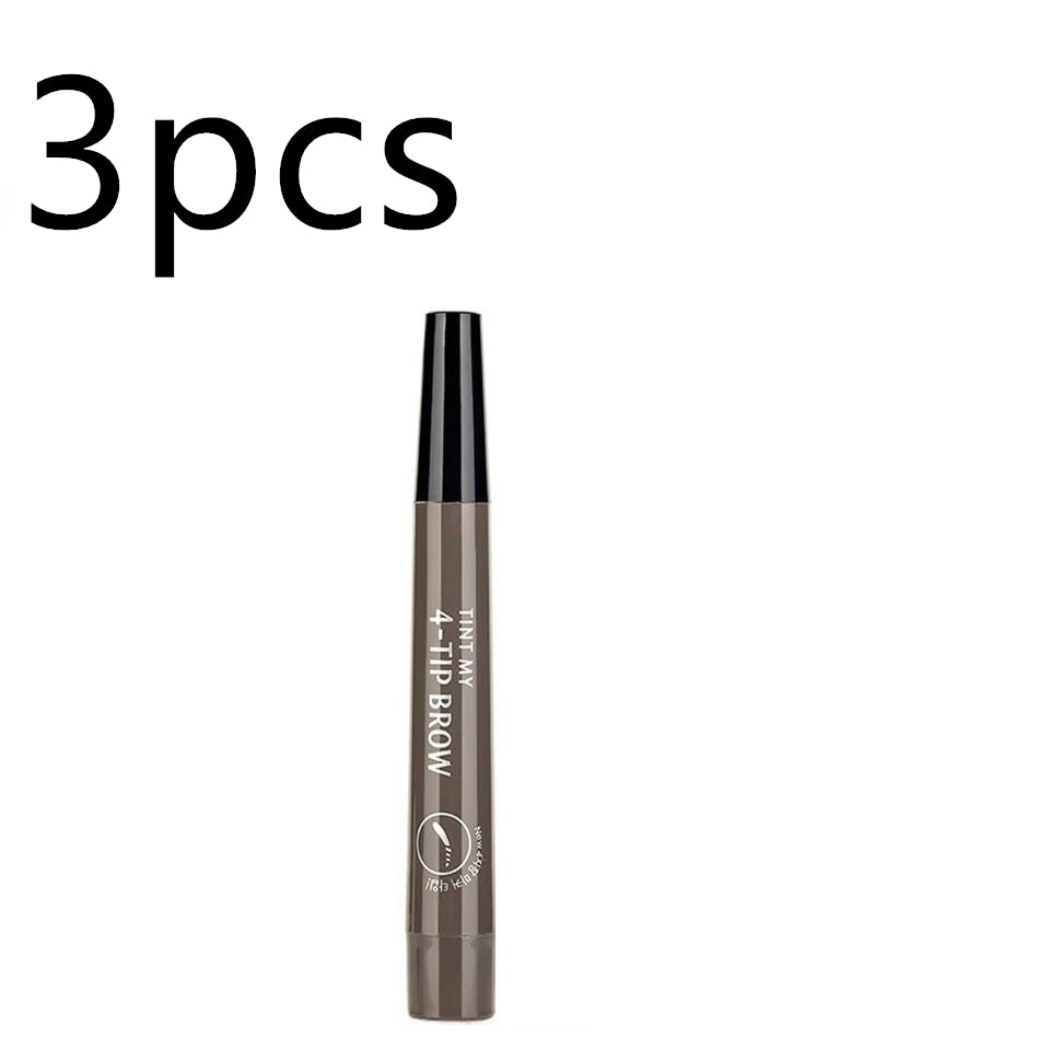 Four-Forked Water Eyebrow Pencil Multi-Head Makeup Eyebrow Shaping Tool - Multiple Colors