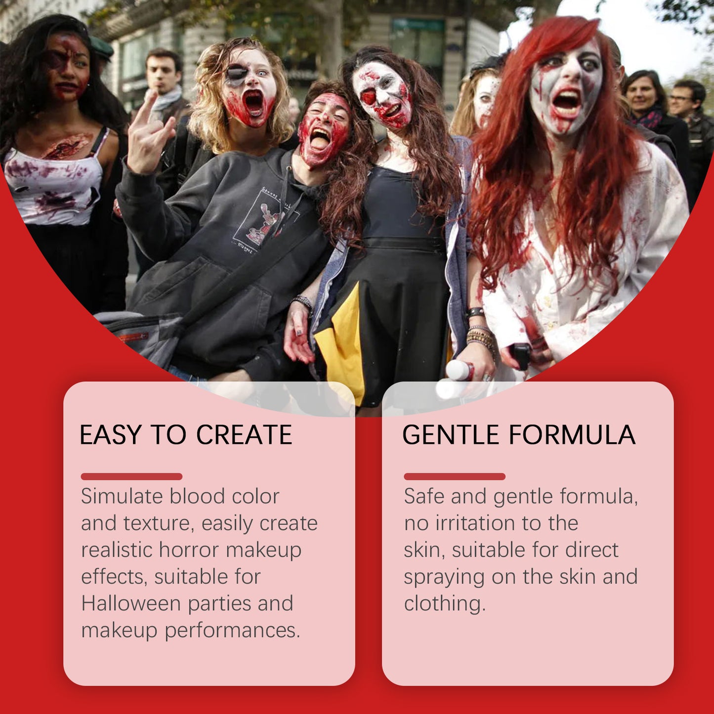 Realistic Fake Blood Spray for Halloween Makeup & Props