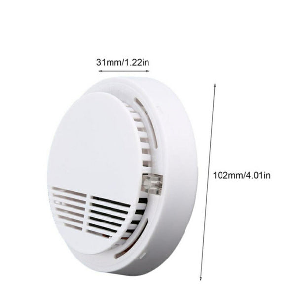 (2 Pack) Smoke Alarm Detector Home Fire Safety Sensor Alert Battery