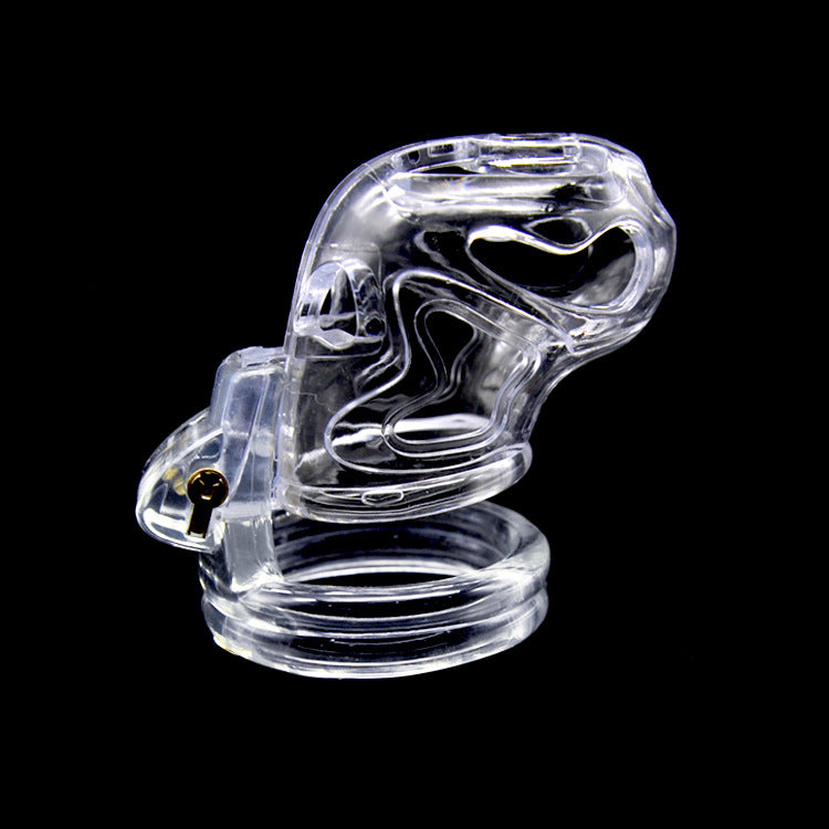 Men's Breathable Chastity Lock Set with Adjustable Rings