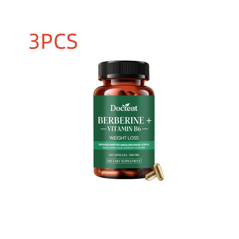 Berberine Capsules with Vitamin B6 - 60 Count