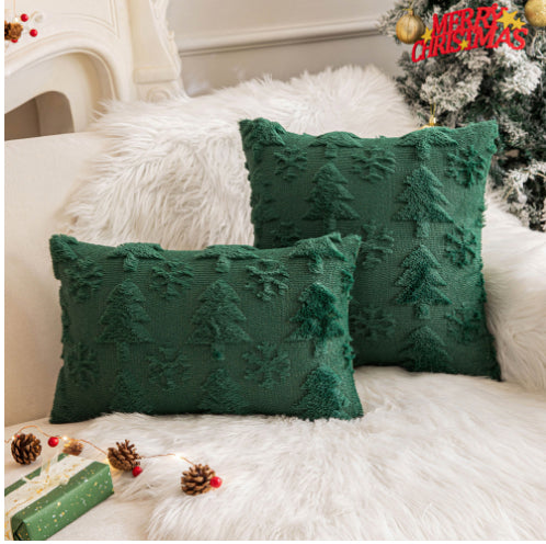 Christmas Decorative Pillow Cover - Holiday Theme Cushions for Home & Garden