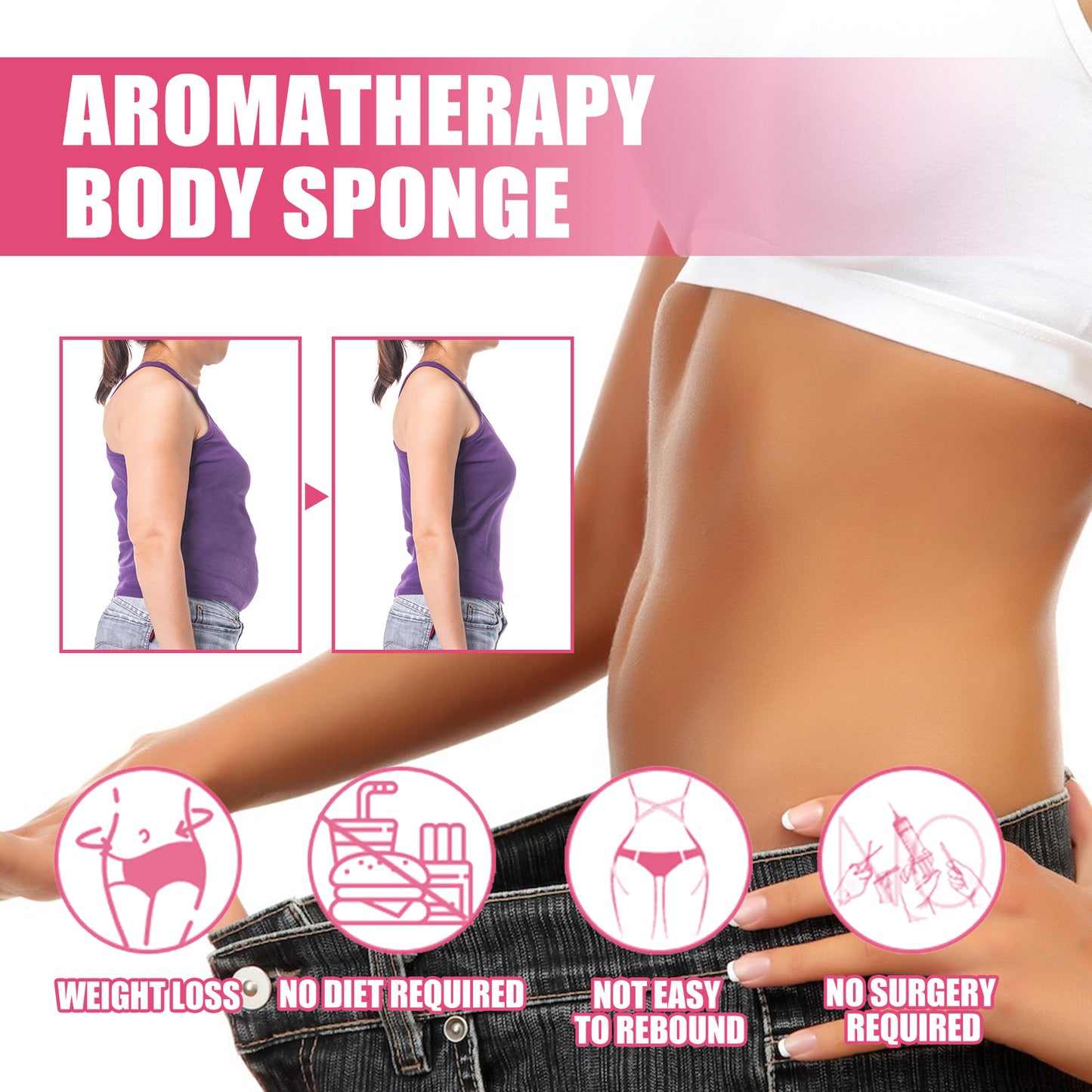 Aromatherapy Body Cleansing Sponge with Shea Butter & Glycerin