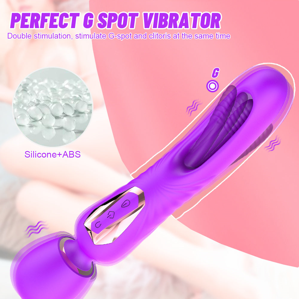 Couple's Slap Vibrator - 7 Slap & 10 Vibration Modes, G-Spot Dildo