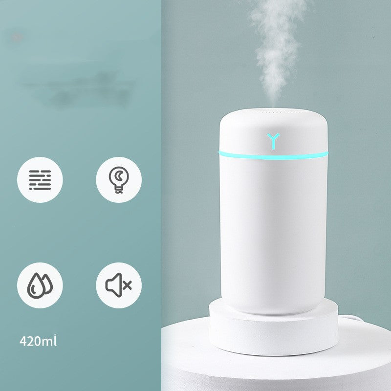 Portable Rechargeable Aromatherapy Car Humidifier - Silent Multi-Color Compact