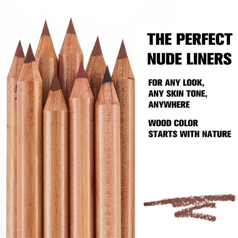 Long-Lasting Matte Lip Liner Pencil Set - Define and Shape Your Lips
