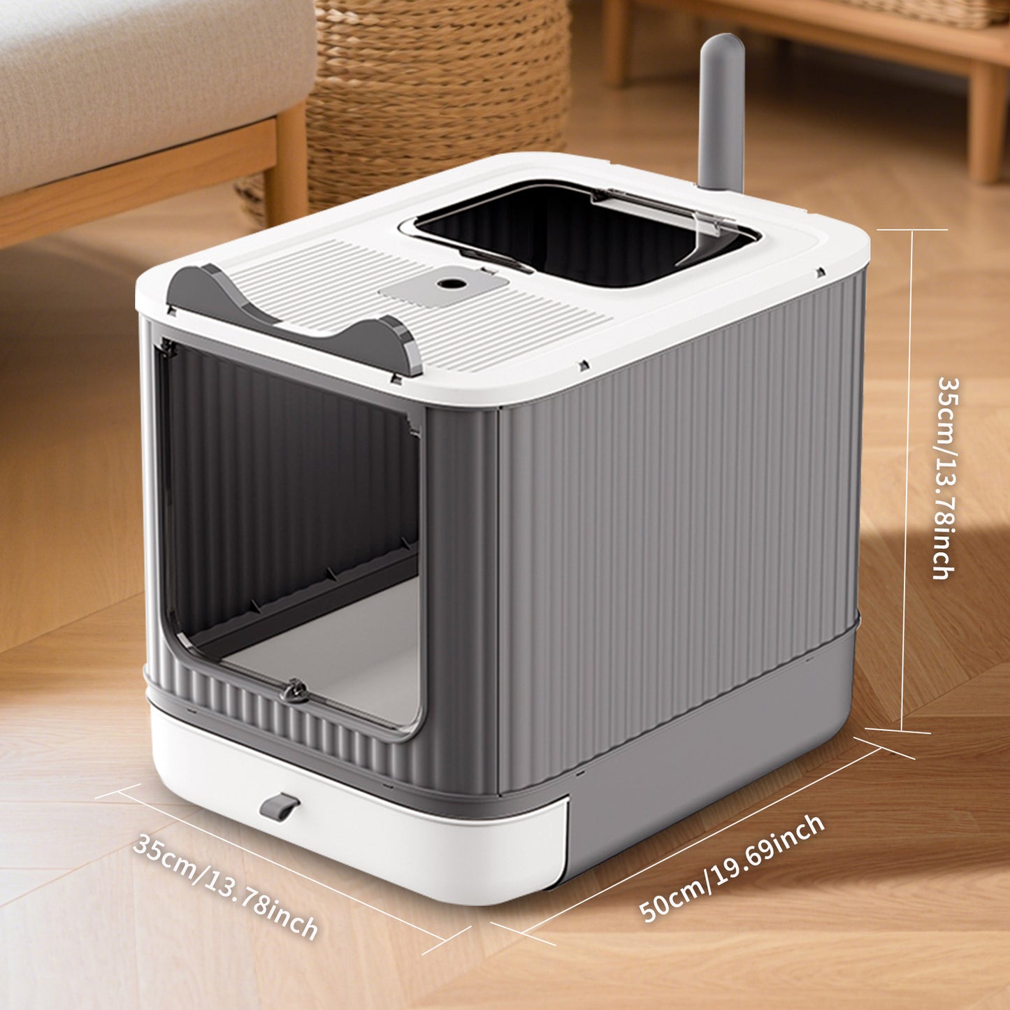 Self Pickup Cat Litter Box for Pet Furniture and Accessories