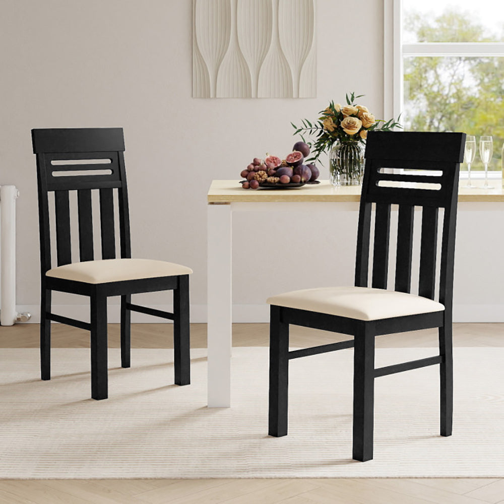 Dining Chairs High Back Room Set Of 2 PU Leather Up 330 Lbs For