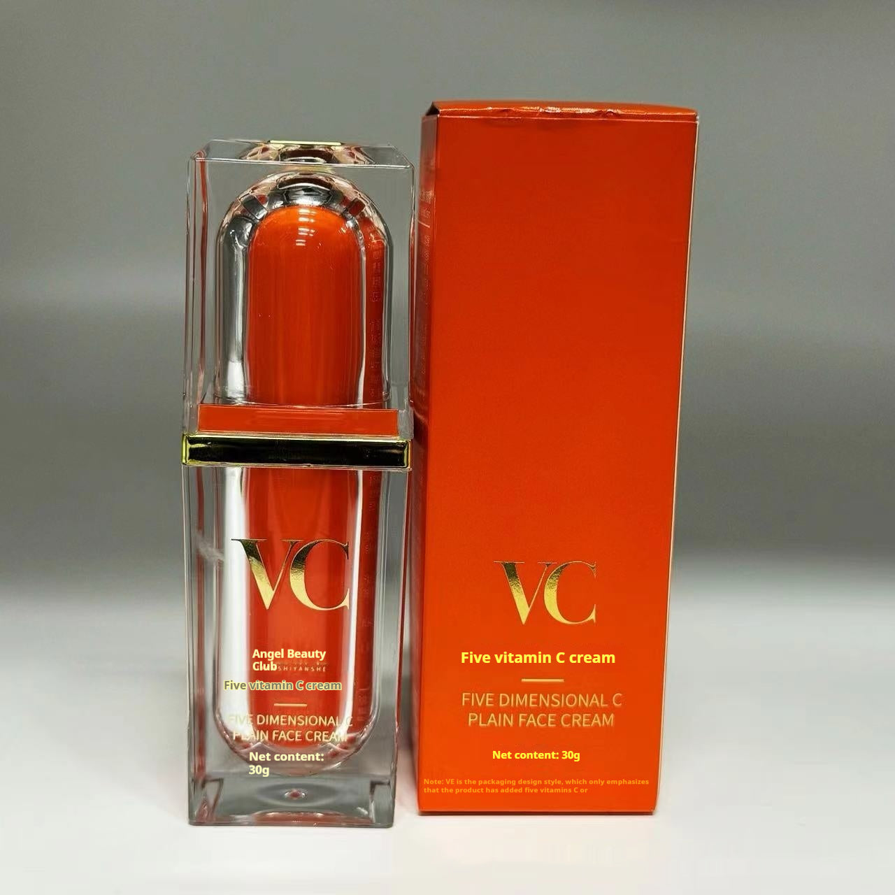 Vitamin C Brightening Face Cream - Anti-Wrinkle Natural Skin Care 30g