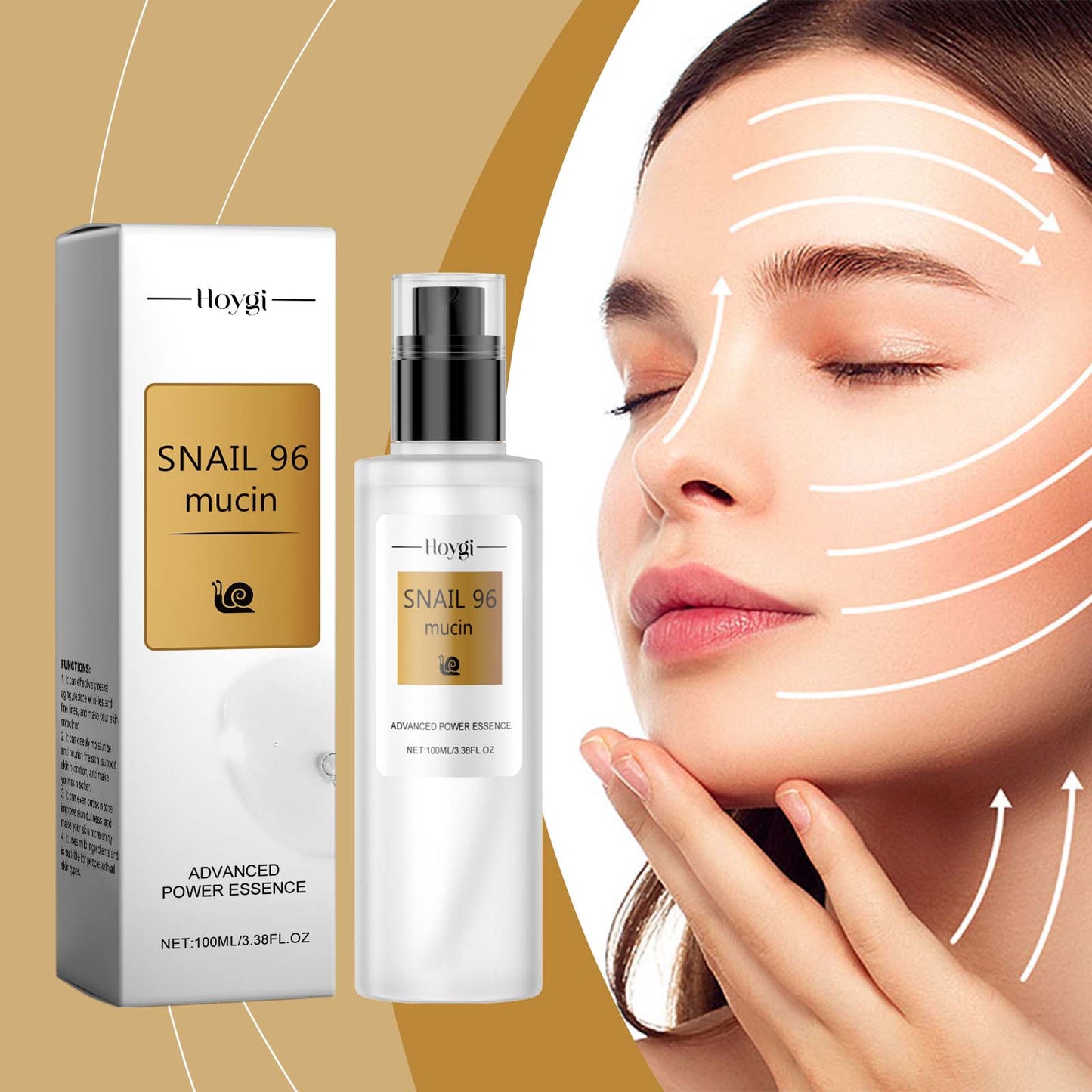 Moisturizing Snail Secretion Facial Serum - 100ml Anti-Aging Skin Care