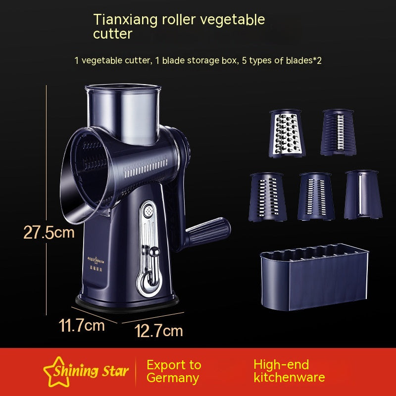 Multi-Function Vegetable Chopper Hand Roller Grater Slicer Kitchen Tool